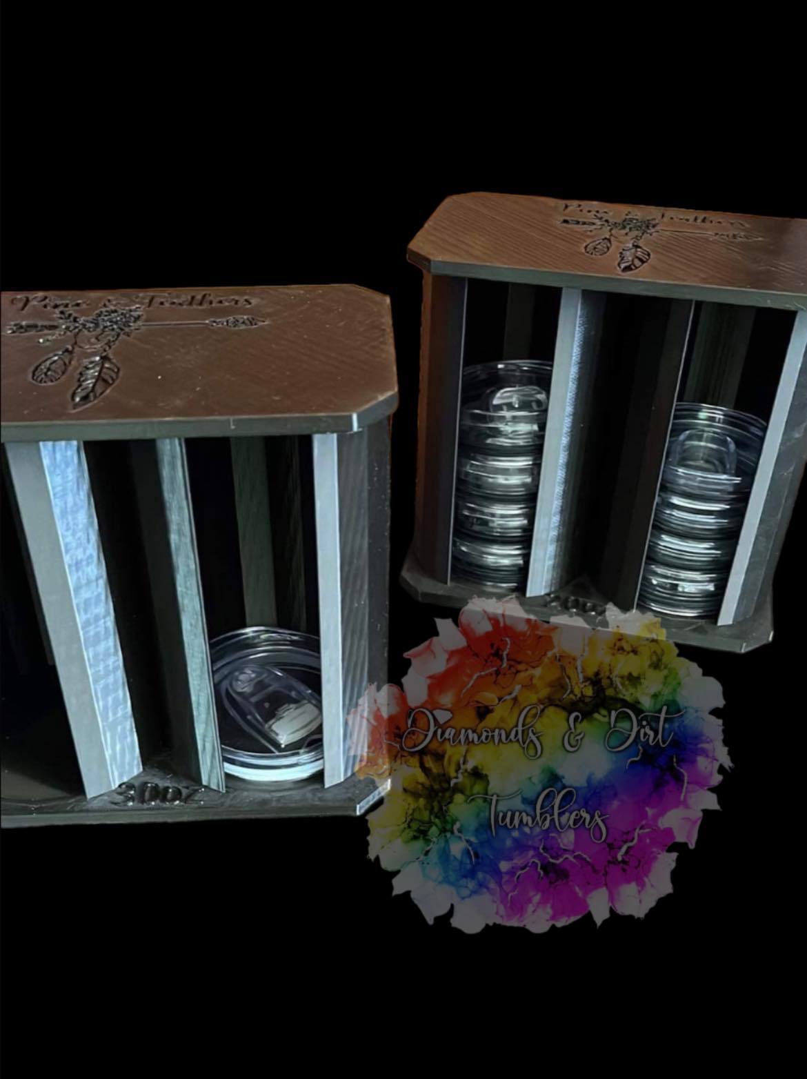 Tumbler Lid Storage Containers