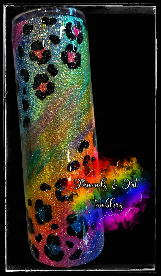 30oz Rainbow Leopard Milkyway